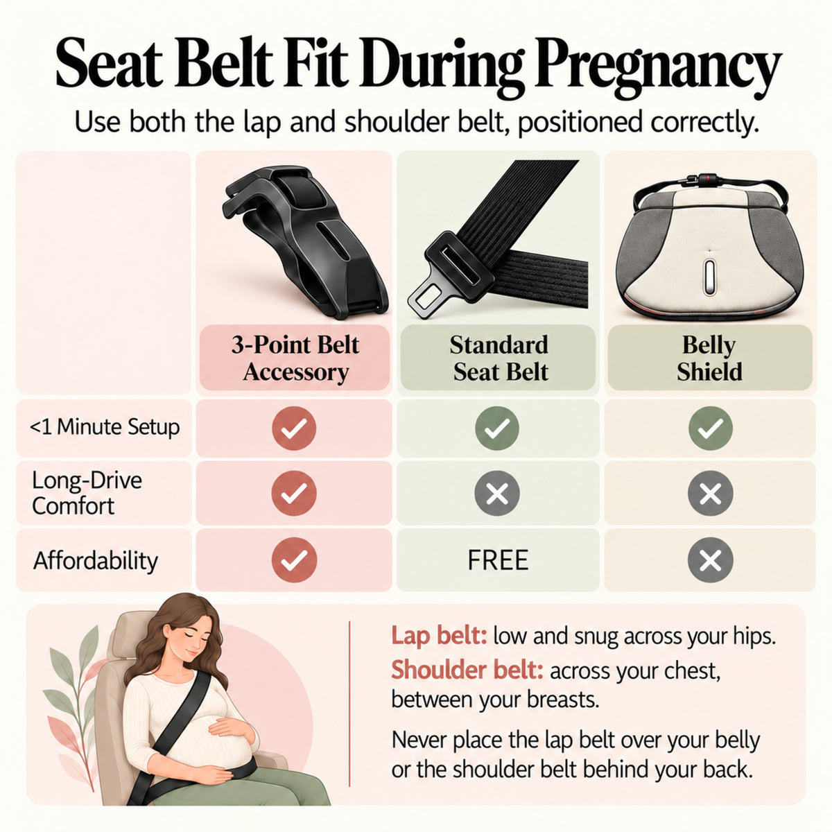 Maternity Seatbelt Adjuster